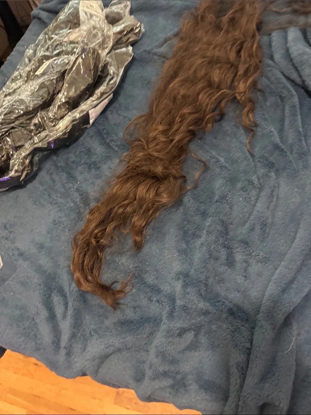 Brown Clip-In Hair Topper with Wide Comb
